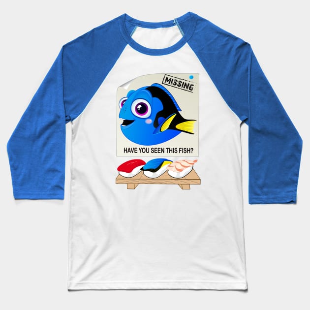 Finding Dory... Baseball T-Shirt by AkanesChibiArt